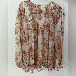 Zimmermann Printed Silk Blouse